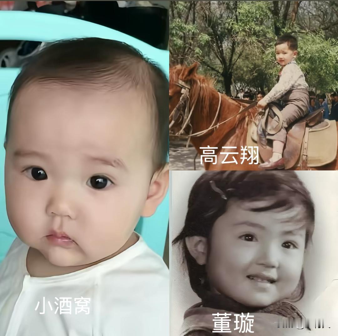 眉毛眼睛鼻子像爸爸，嘴巴像妈妈。这么高颜值一家，夫妻相十足。干嘛要离婚，实在太可