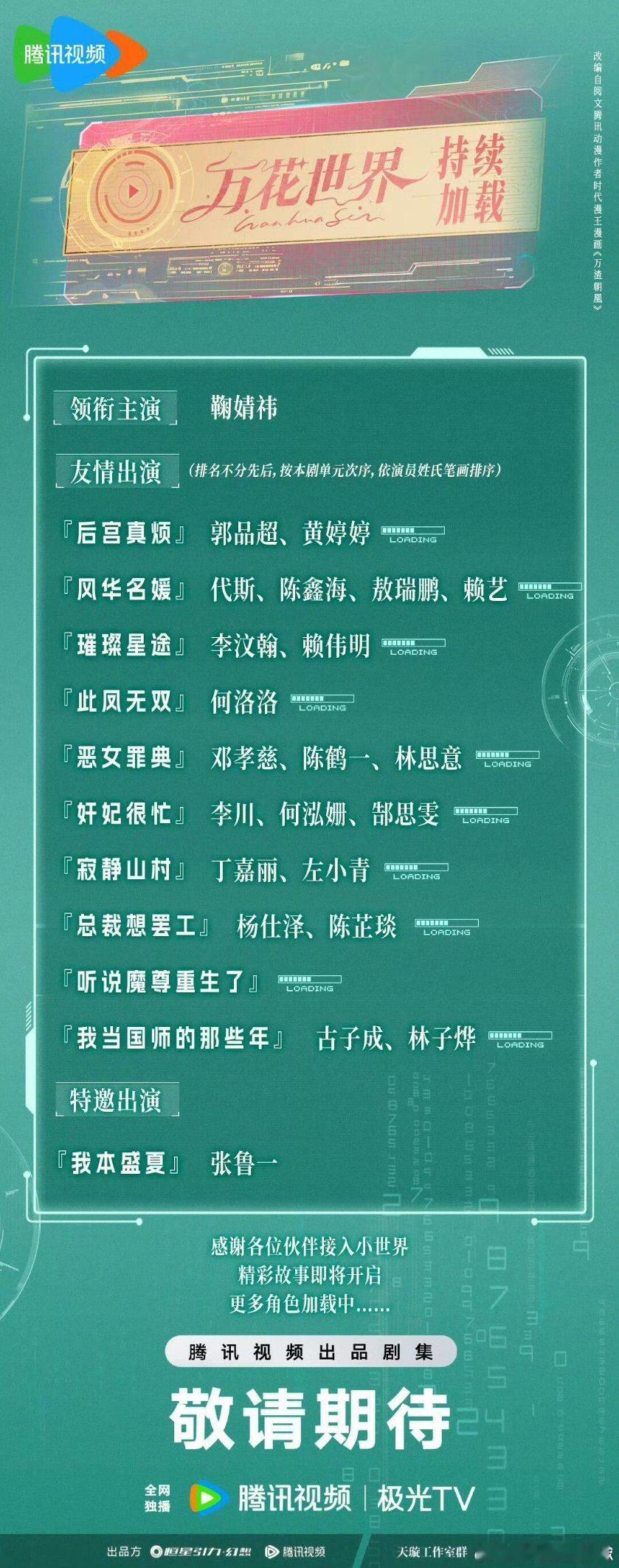 万花世界的阵容出来了还真有伟明