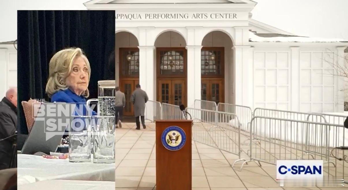 ‼️一张希拉里·克林顿在听证会上惊恐万分的照片泄露后，一位愤怒的希拉里·克林顿顾