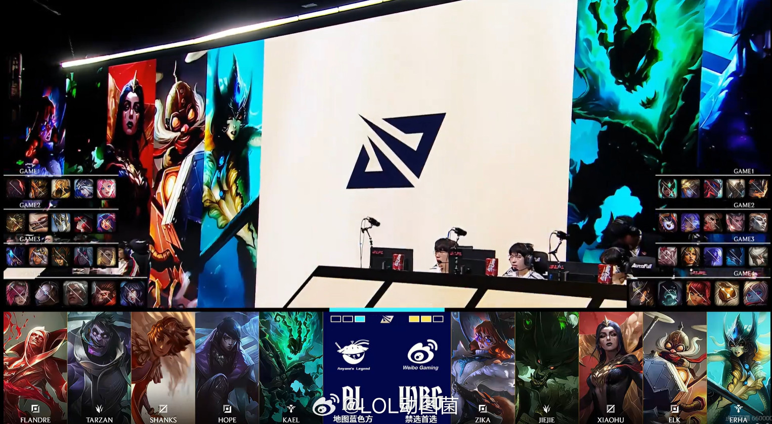 WBG对阵AL第四局，Jiejie选出狼人打野【BP详情】AL禁用：蔚、发条、狼