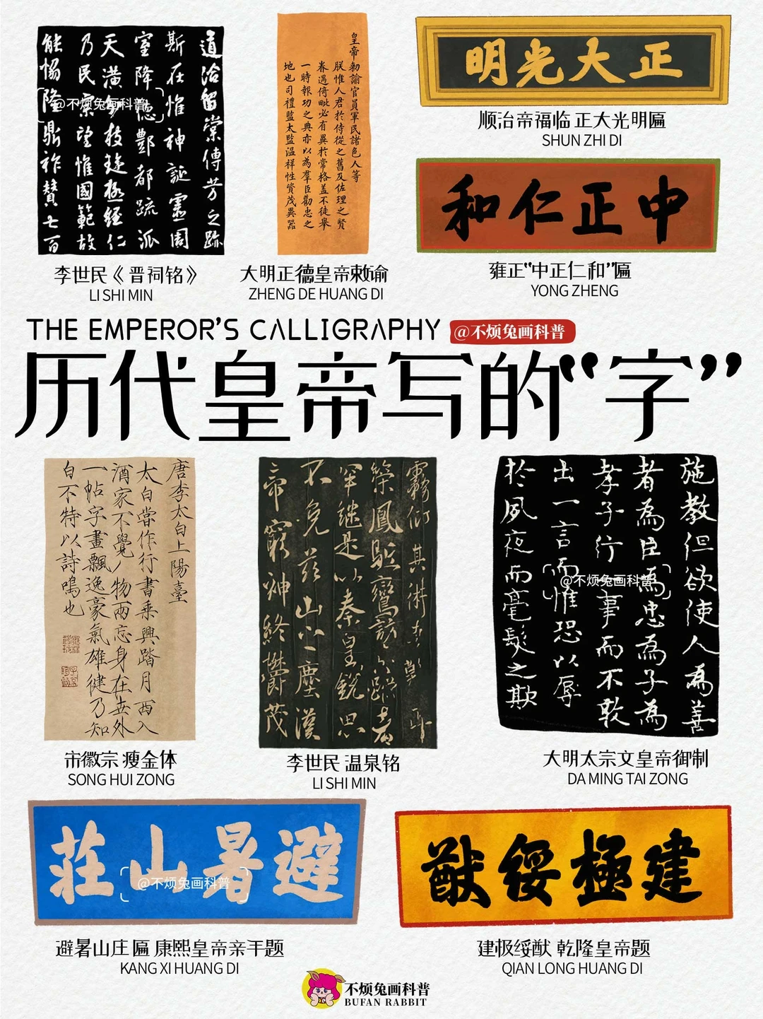 📕 历代皇帝的字，你觉得那个才是“天花板”❓