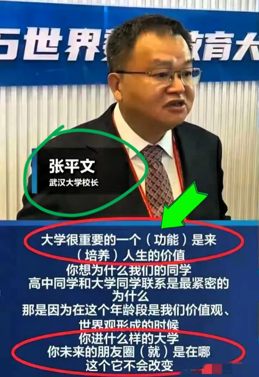 武汉大学，张校长发声了平心而论，讲得是真好武大校长一句“大学朋友圈决定未来