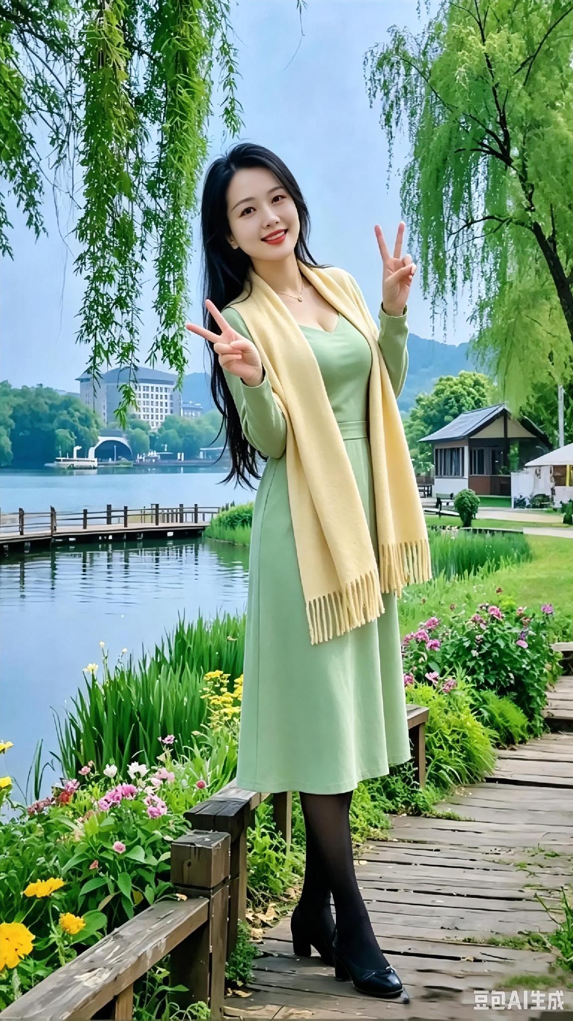 她的清新如同甘甜的清泉，令人回味无穷！她的脱俗气质则如同高雅的琴音，让人陶醉其