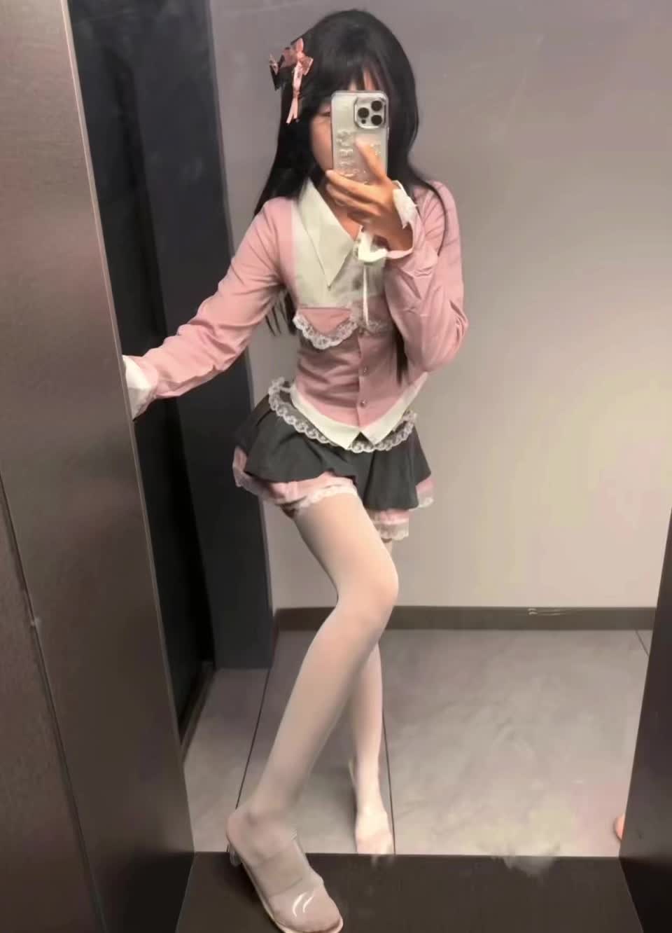 休闲穿搭 夏日穿搭ootd ootd博主日常穿搭  辣妹风穿搭 公主裙高级感粉色