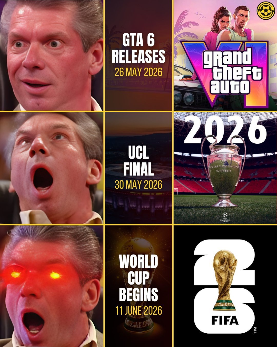 【2026年三件大事】2026年5月26日，GTA6发售！2026年5月30日，