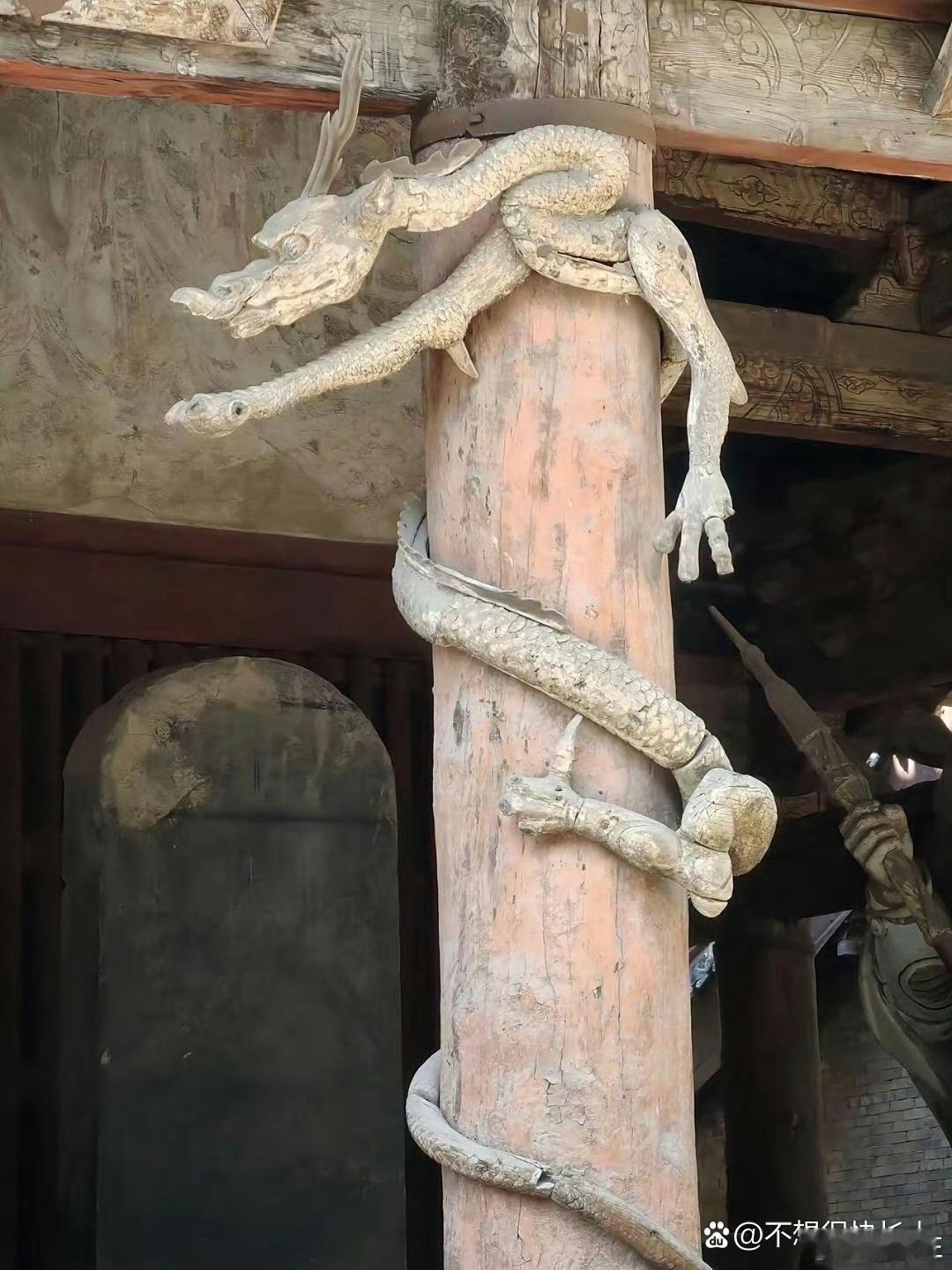 古人不会真见过龙吧，这雕的也太像了