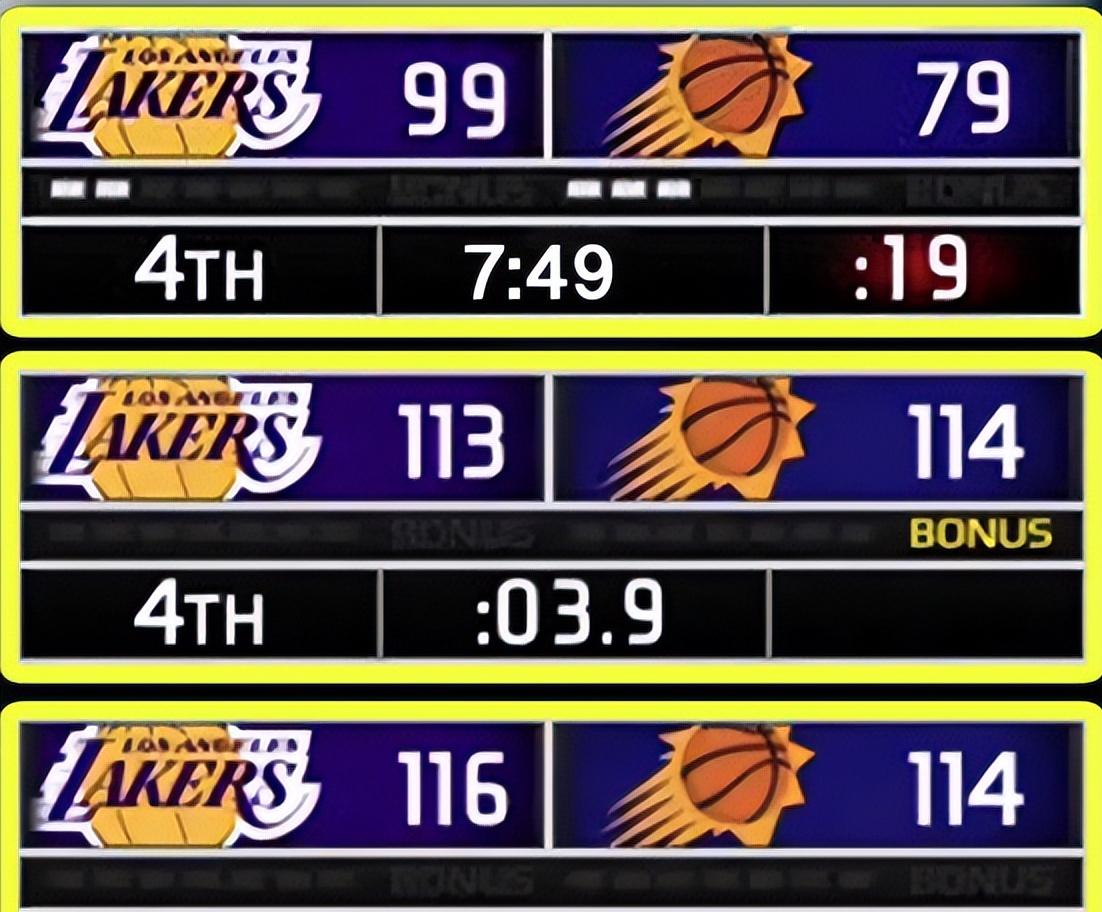 湖人这比赛要吃速效救心丸！最后7分49秒，湖人99-79领先20分最后12