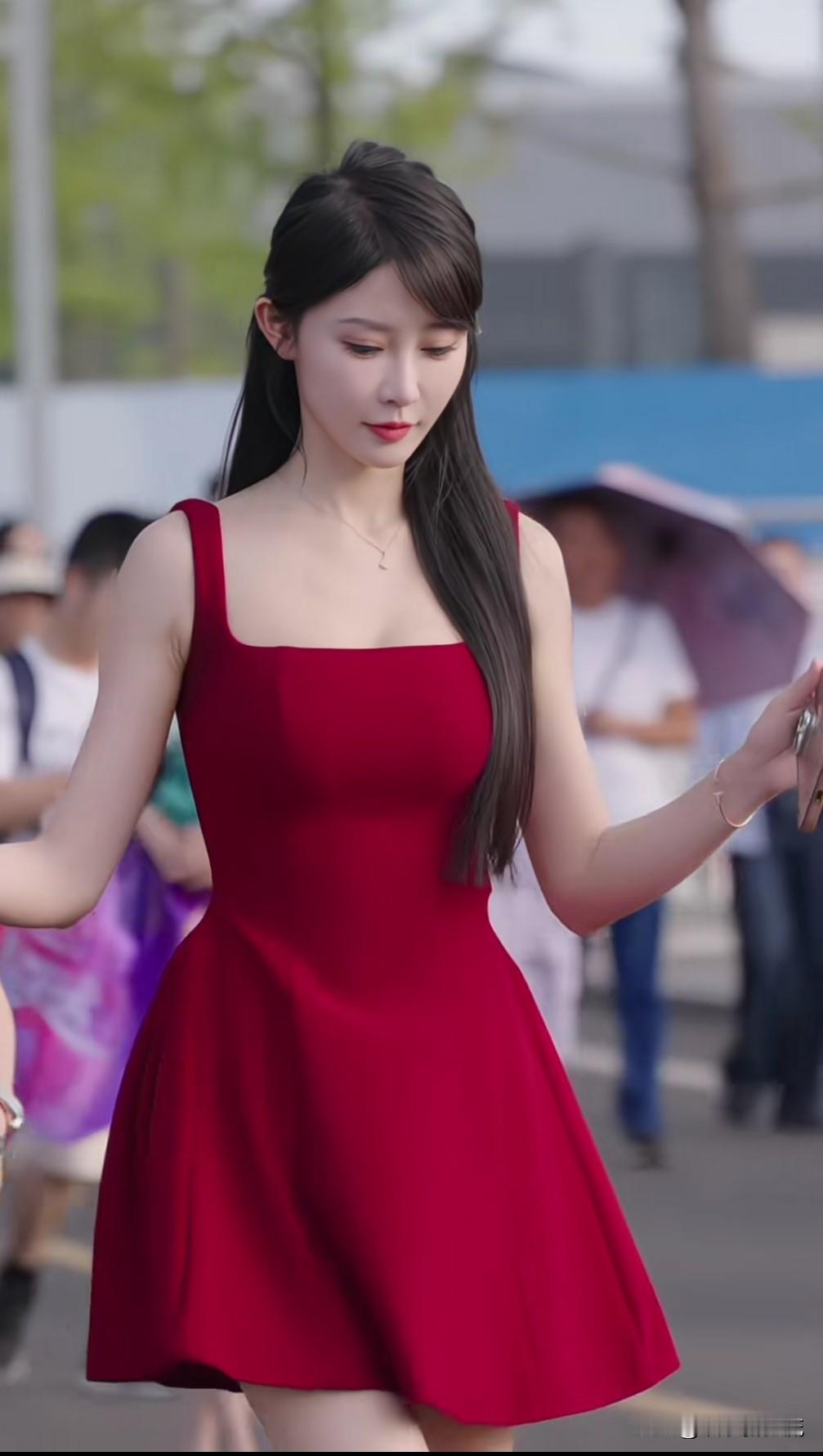 好身材，好气质，身上没有一两肉是多长的，这样的女生走在大街上回头率应该会爆表吧肉
