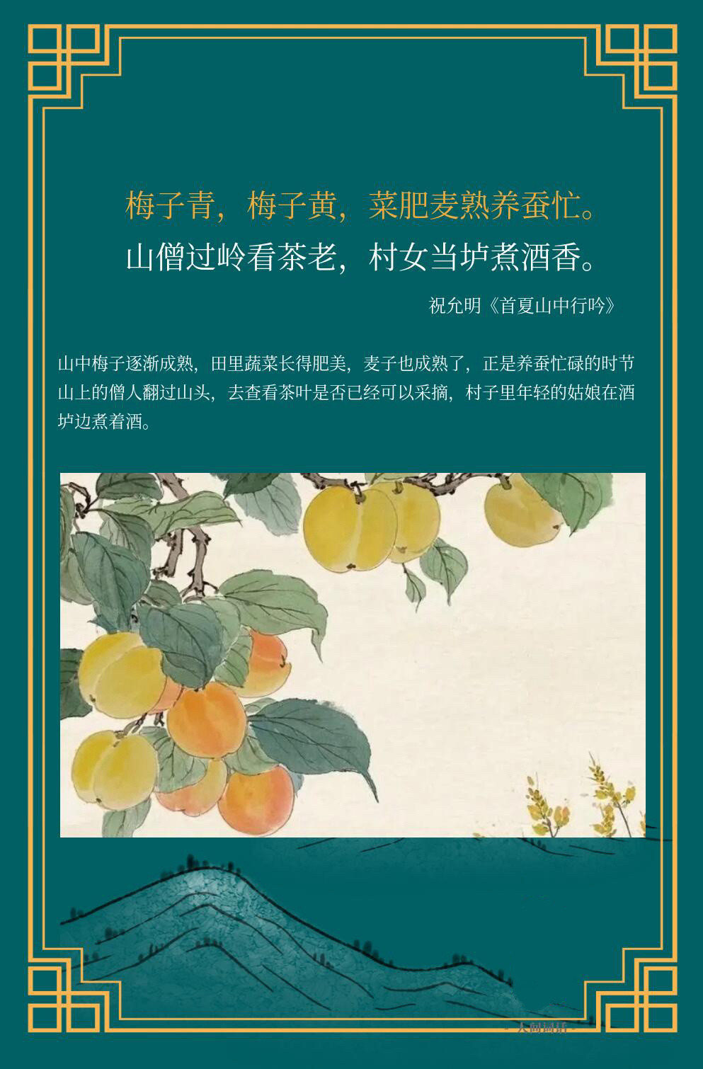 人间最美是初夏，诗词里那些最美的初夏，你见过几个？