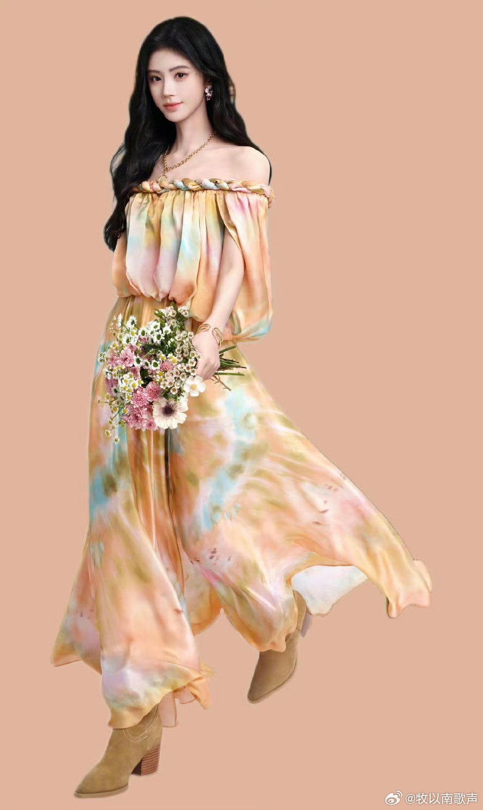 被鞠婧祎美的挪不开眼睛鞠婧祎美的毫不费力，每一帧都是画报级别，这美貌直接封神，