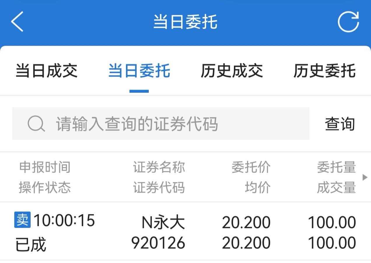 今天早上申购完北交所新股科莱瑞迪后，没什么时间看盘。就把北交所新股永大股份的