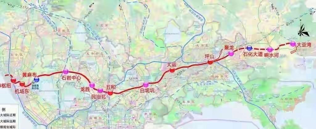 深大城际轨道（深圳地铁33号线）自规划伊始便备受瞩目，其中连接深圳主线和惠州的重
