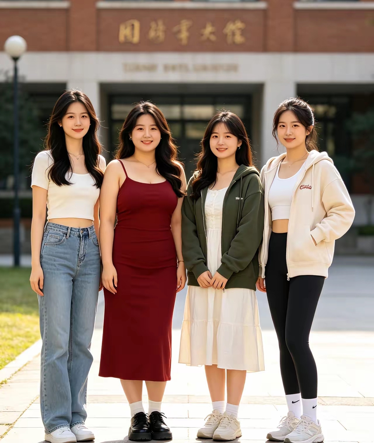 这四个女孩娶回家当老婆，必须从中选一个，你会选择几号？我毫不犹豫选二号...