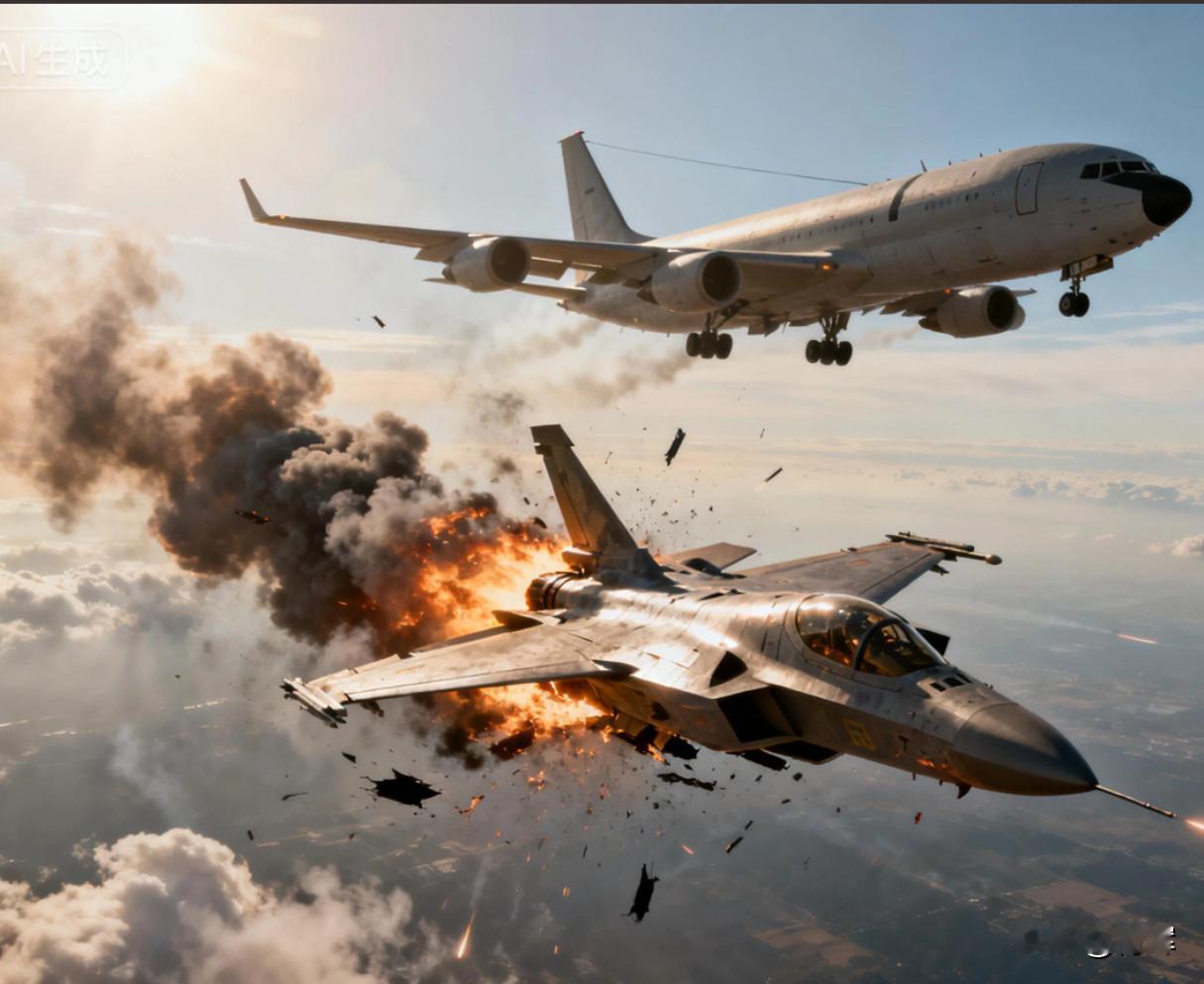 离谱！美军用F35假装歼35去偷袭加油机，居然被4代机击落了美国和自己的欧洲盟