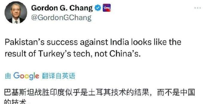 太离谱！关于歼10击落阵风原因，美籍华裔律师章家敦笃定这是土耳其的技术，并非中国