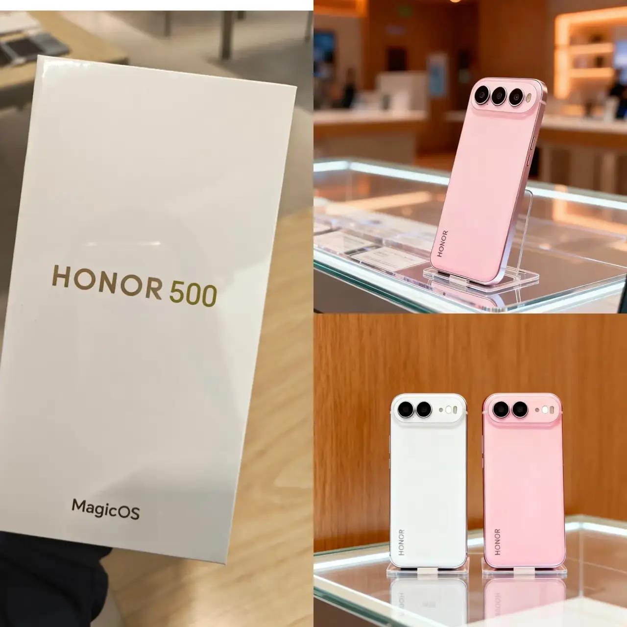 100万保密协议也拦不住？荣耀500真机提前开箱，横排三摄比左上角顺眼多了！