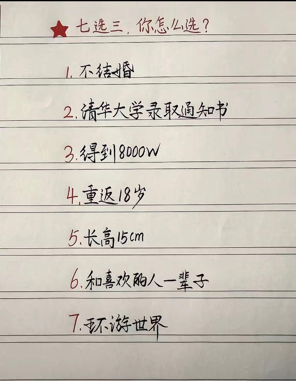 你怎么选？