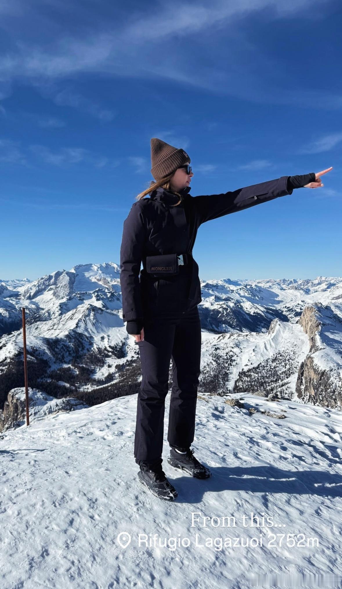 莎拉波娃！从雪山到泳池wta