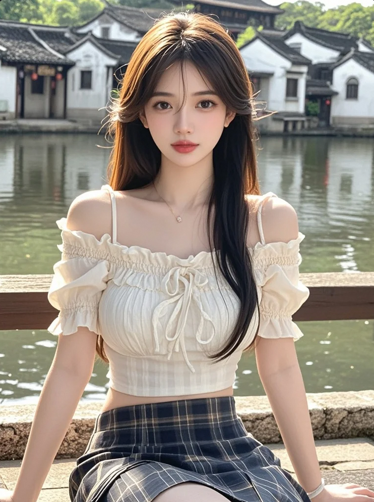 写生画板被风吹翻……要和我补完这幅江南烟雨吗？