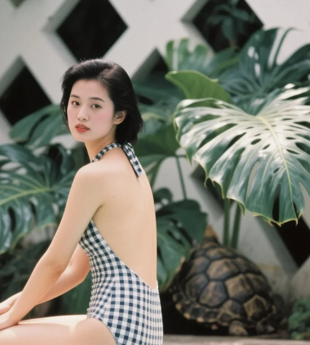 白月光升级！比基尼与锁骨的泳池魅力学