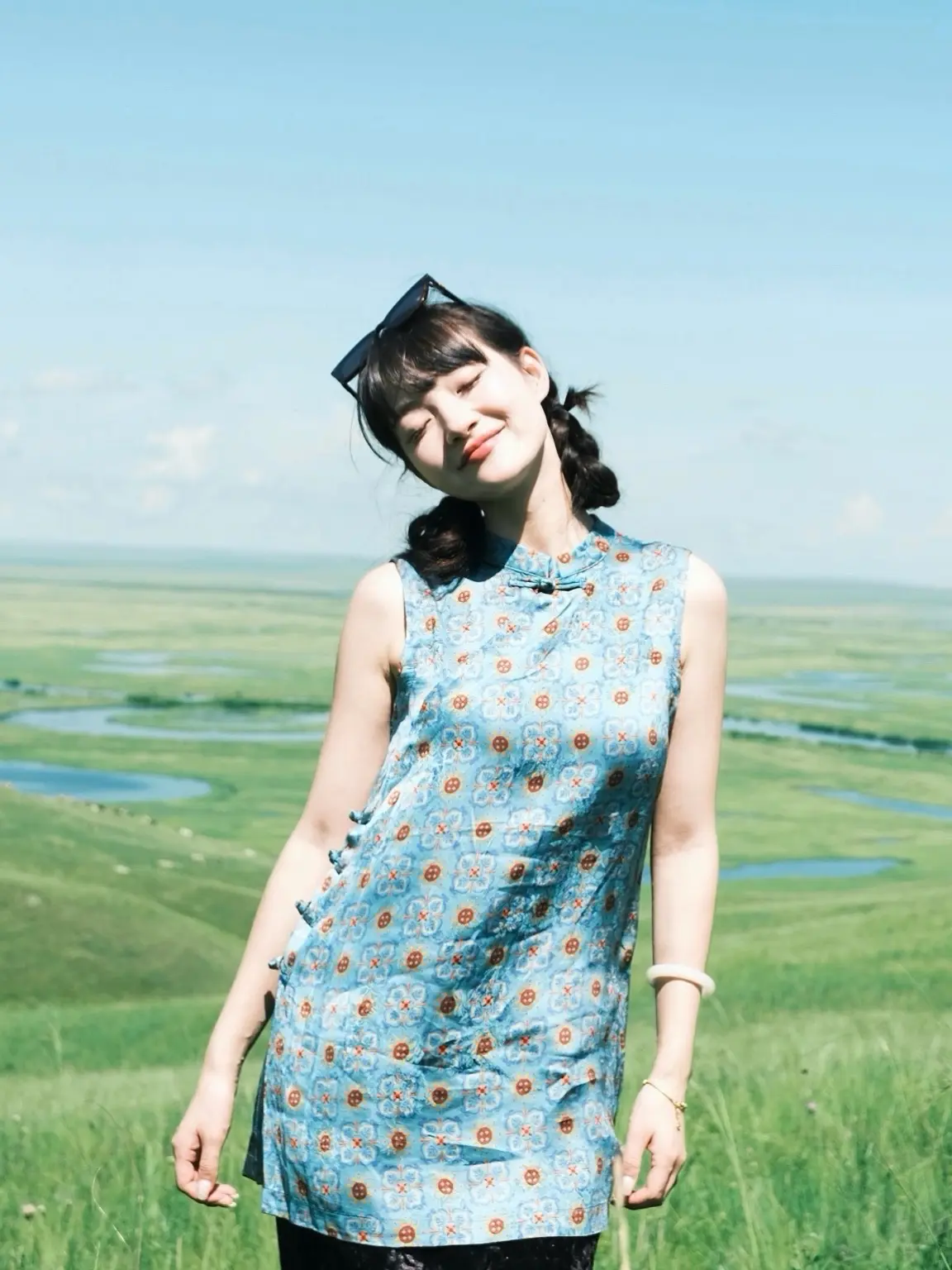 在草原，感觉活着真美好