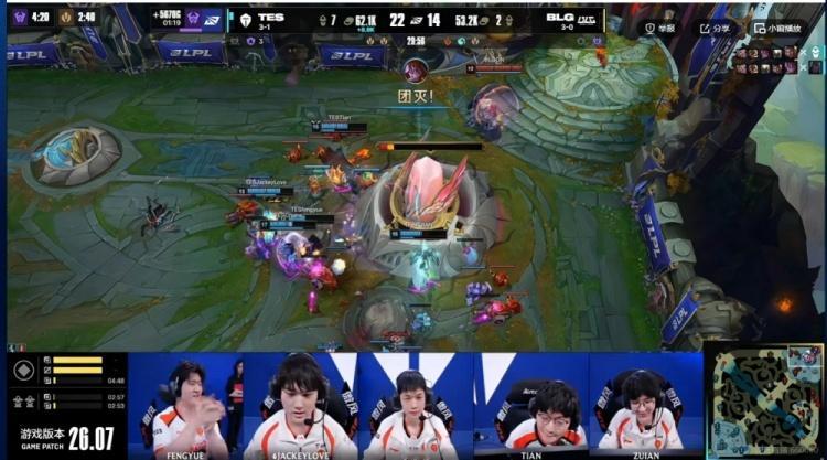 TES第二赛段四连胜TES2-0直接把BLG给横扫了，我的天。Zuian这新人