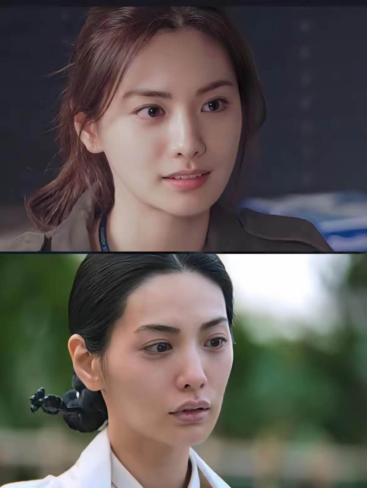 以前多自然多美，现在好老气还又怪[捂脸哭]嘴唇怎么这样了不会是工伤吧，拍戏接吻