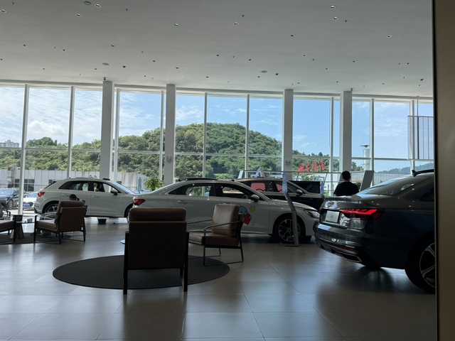 初见A3l的感受最开始去车展看的是A5L，无边框车门是我的心头好，但是他太长了