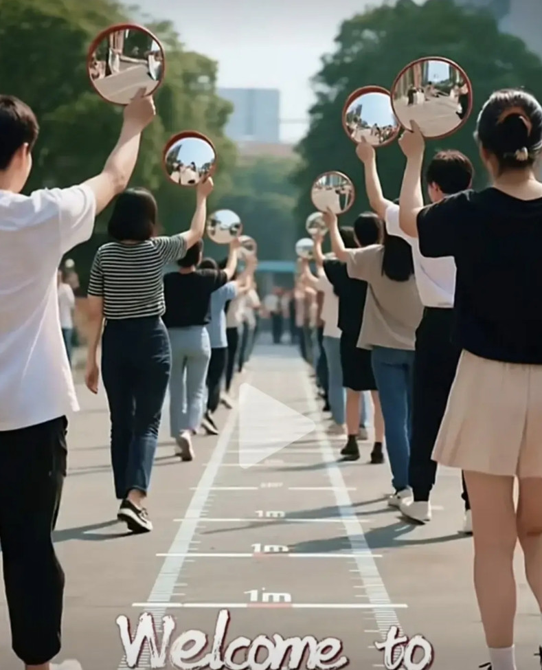 青岛路人事件后，“行人要保持安全距离”要被网友们玩疯了！网上出现了各种保持安全距