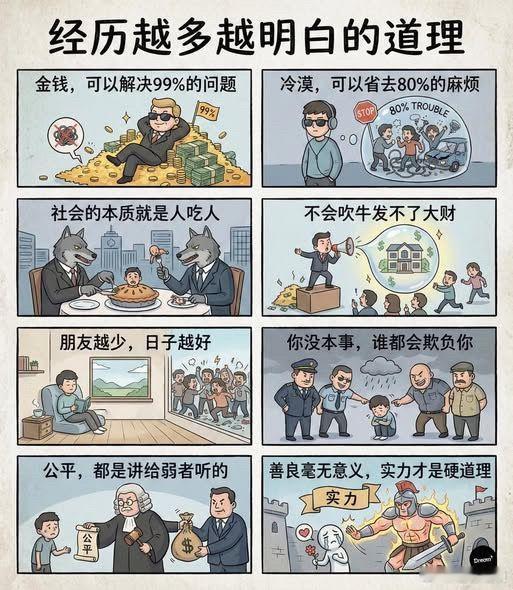 经历越多越明白的道理。