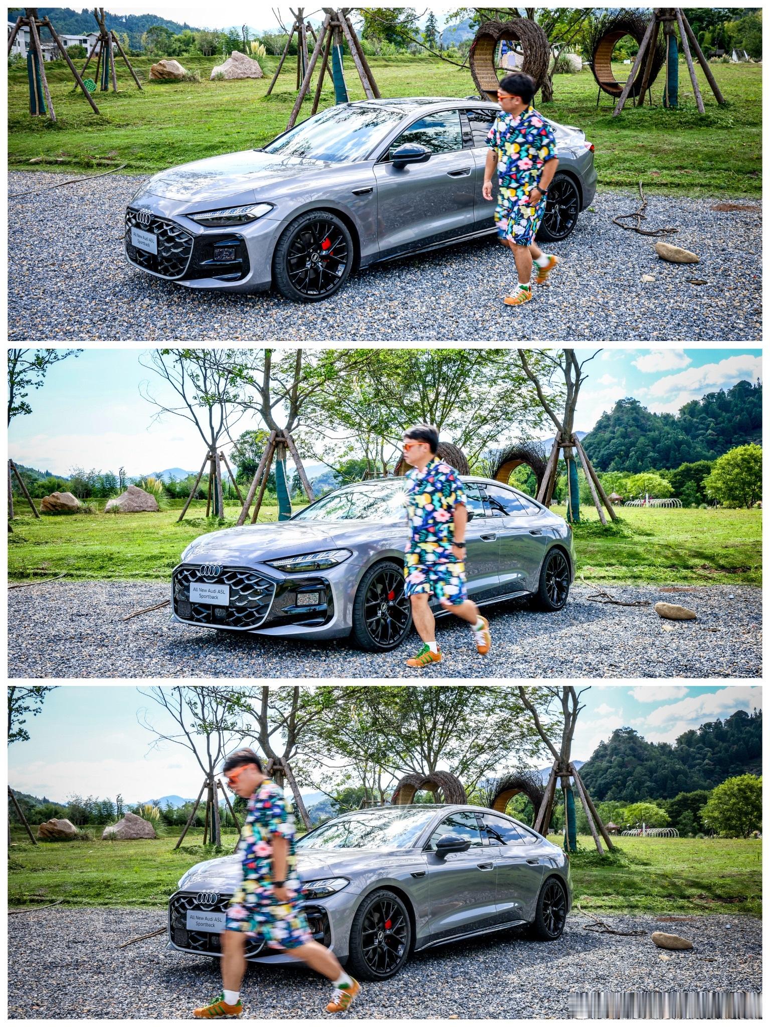 今日和上汽奥迪A5LSportback绕车三连拍！你们先说帅不帅！上汽奥迪a5