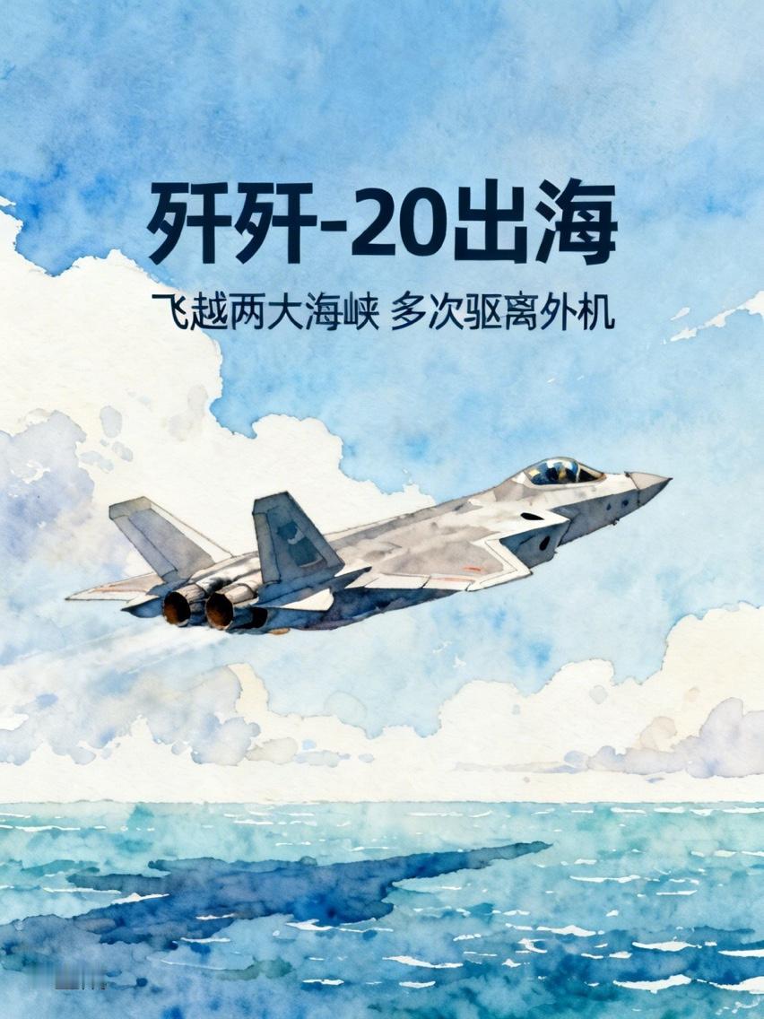 央视罕见披露歼-20出海细节：飞越两大海峡，多次强势驱离外机5月9日，央视军