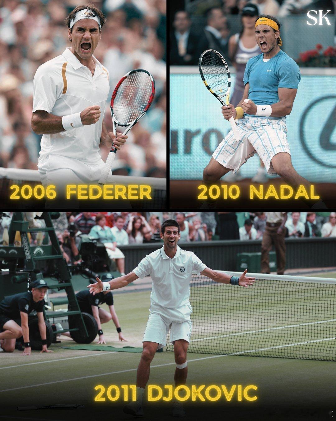 三巨头最巅峰的单赛季，你们同意吗？费德勒：2006纳达尔：2010德约科维奇：2
