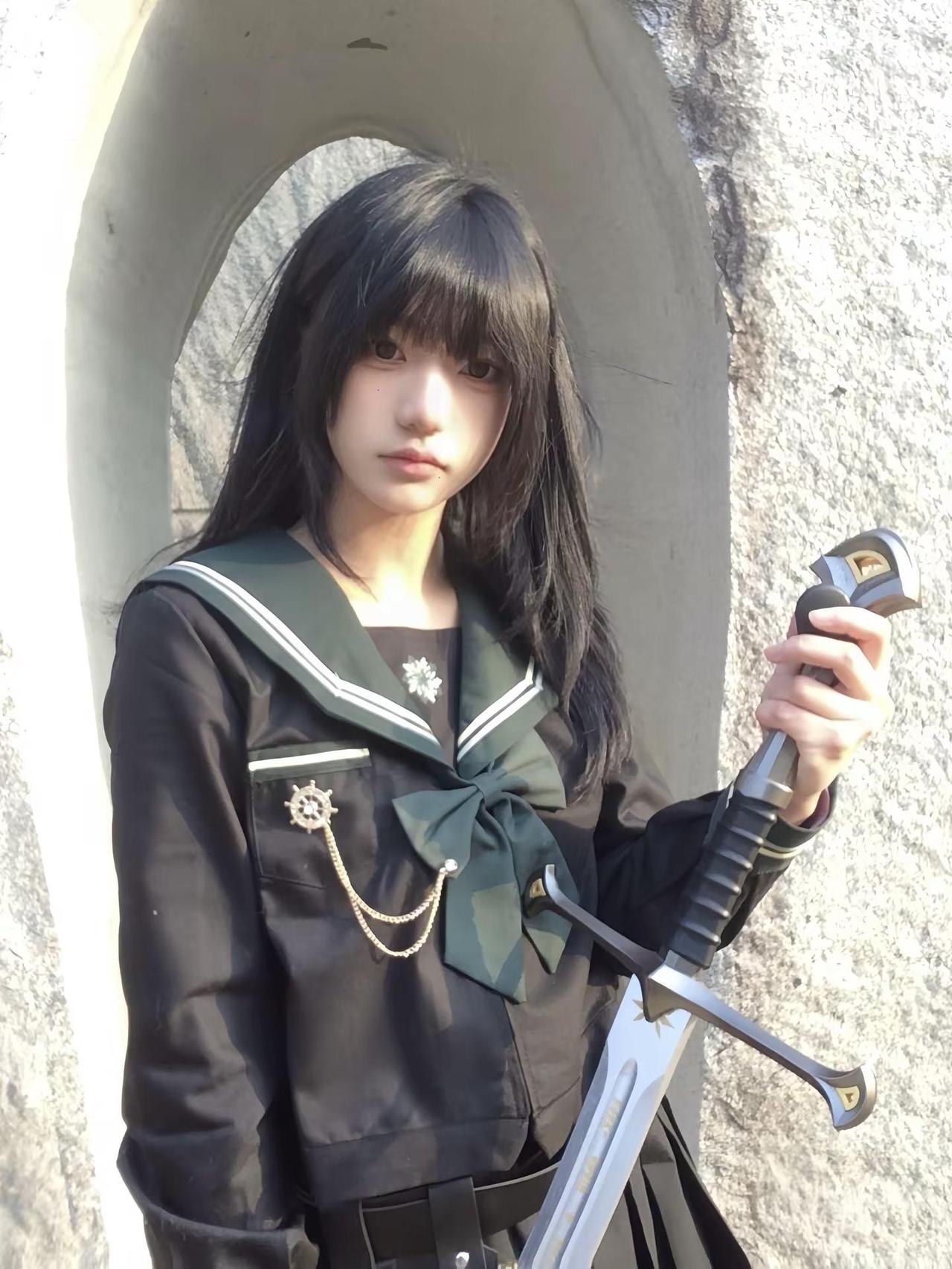 你太弱了。日系少年感jk拍照姿势