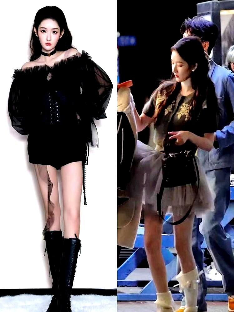 内娱女星的身材，脱了高跟鞋才能见真章。王玉雯这条件真是老天爷追着喂饭吃。净身