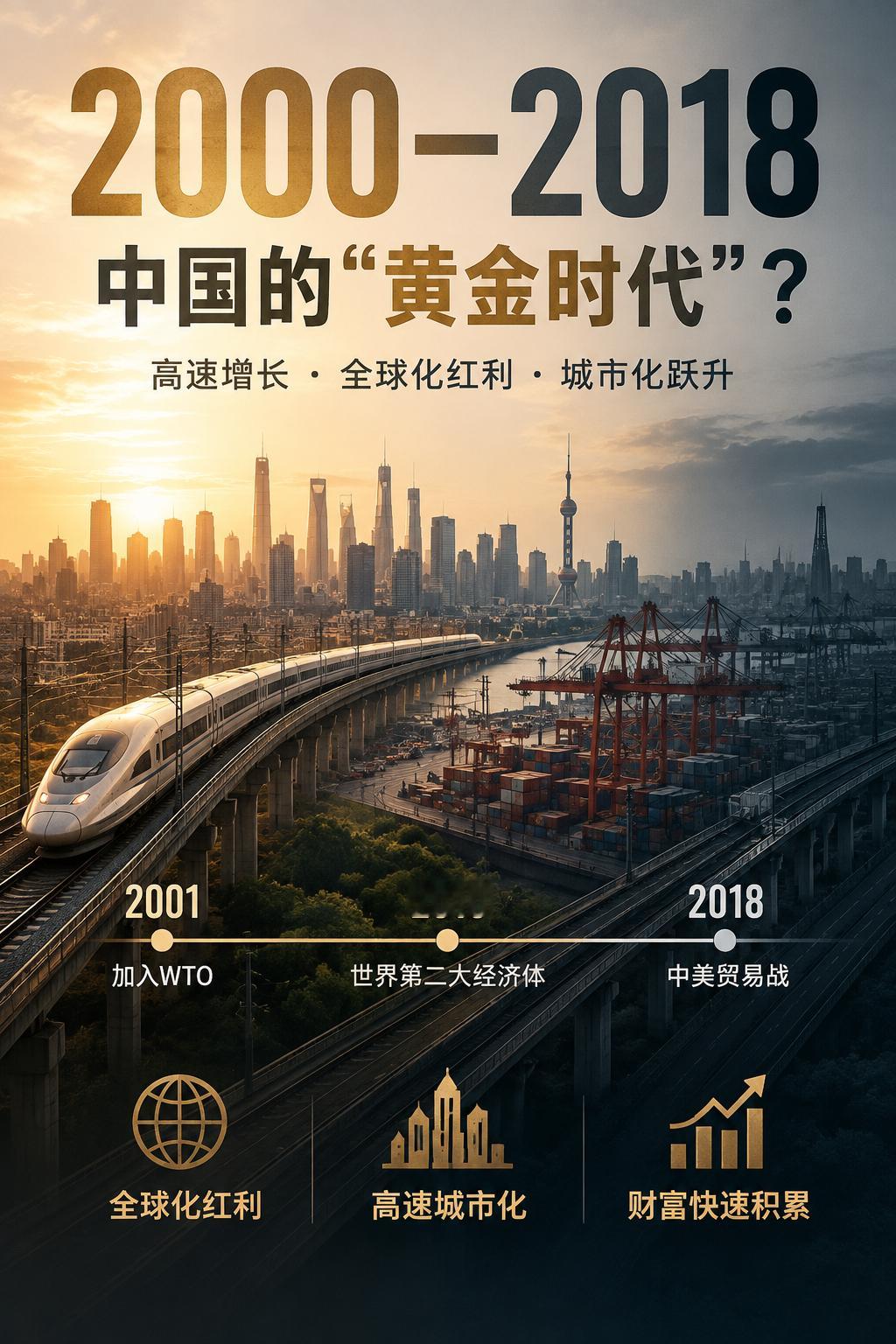 为什么有人说2000年到2018年贸易战之前，是中国有史以来的“‘黄金时代”？C