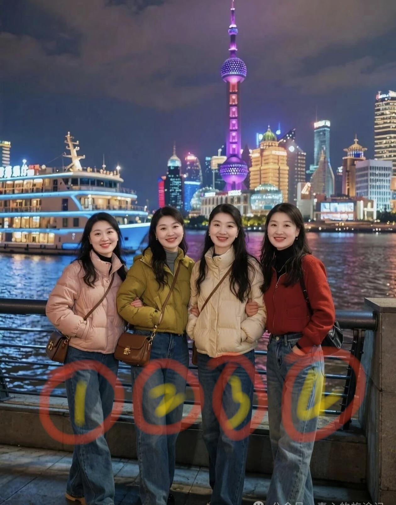 四大金花，您认为哪个最漂亮？我喜欢左边第二个。（从左到右一次是1-2-3-4