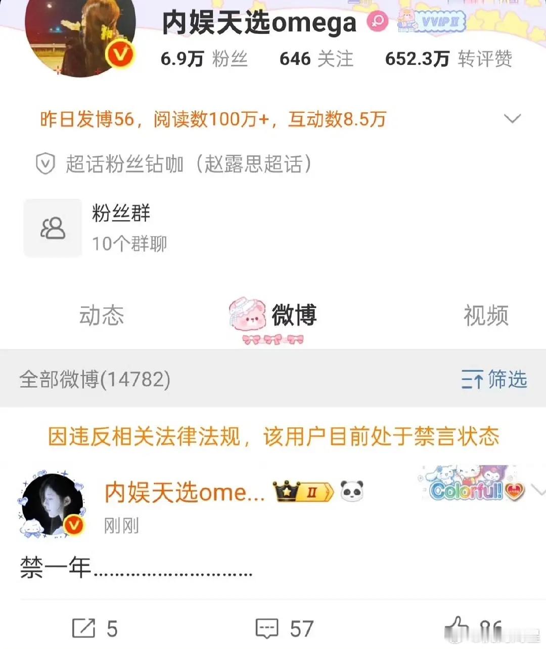 赵露思大粉为啥被禁言一年呀？也没剧播也没啥活动的啊​​​