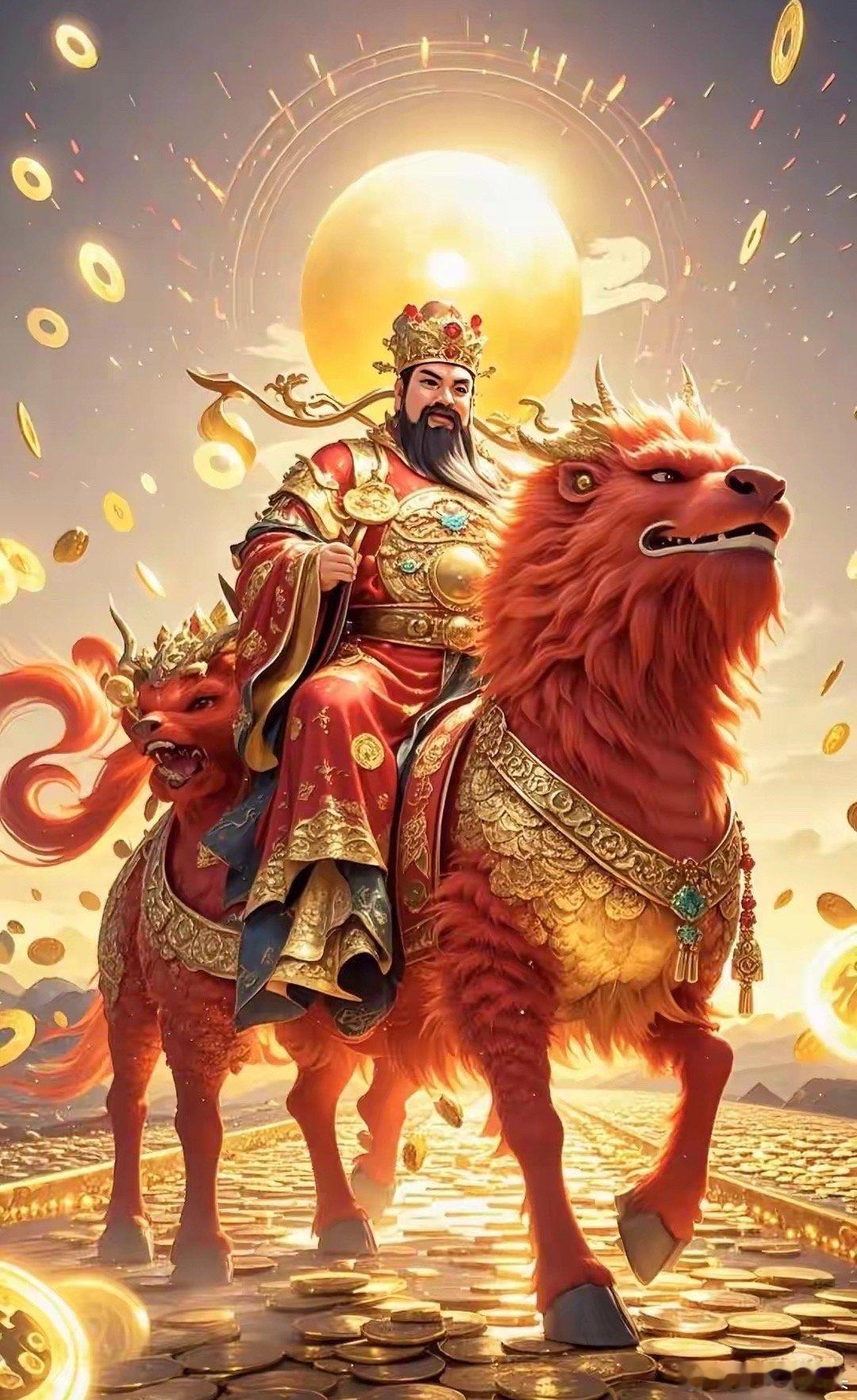 节后的第一个交易日必须要把财神接回来，大家点赞，评论888把财神爷接回家，让我们