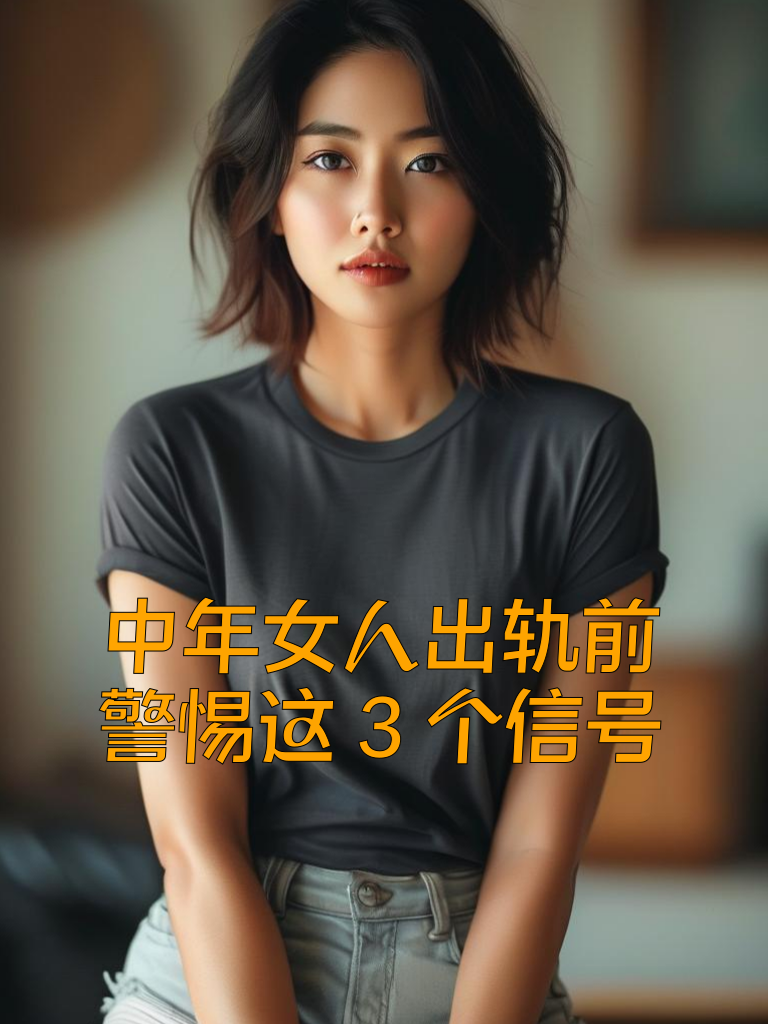 中年女人出轨前，警惕这3个信号