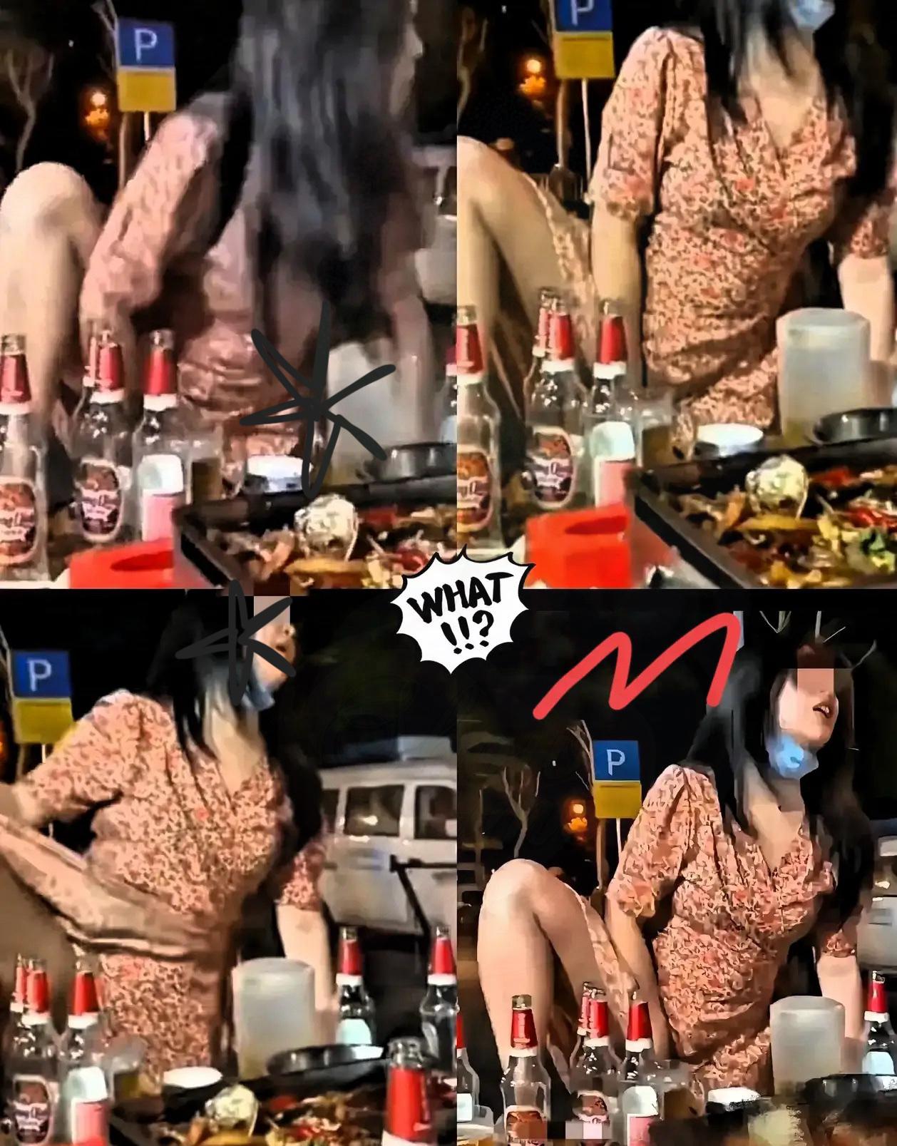 “醉酒女子”这波操作也是没谁了！喝酒适度为佳，失态则状况糟糕。社交场合不
