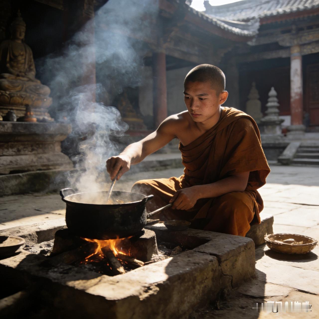 明朝末年的一天，一群清兵闯入霍山的莲花寺，怀疑有一位明朝皇子逃入寺中。经过