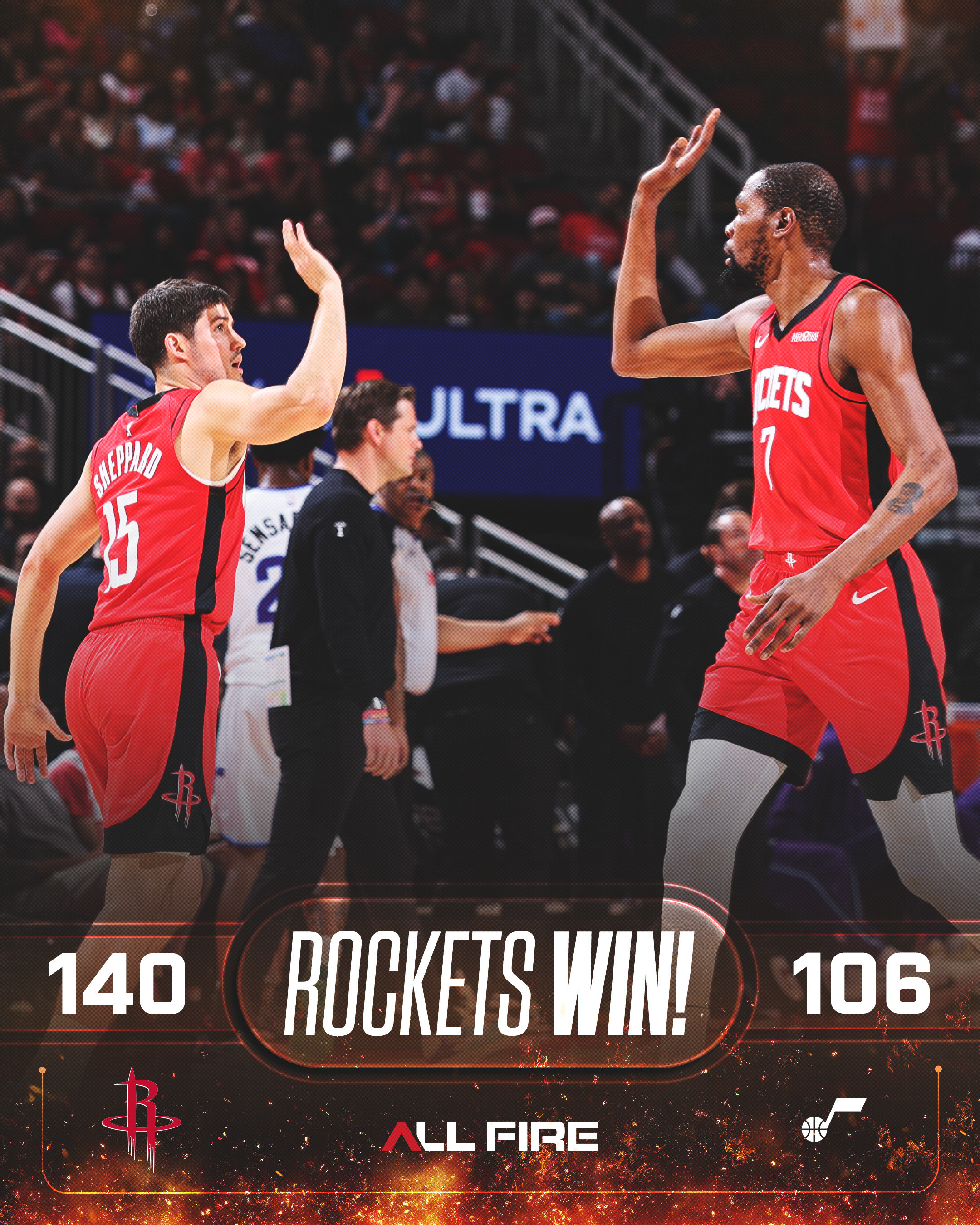 乌度卡赛后采访时谈到球队进攻高效的原因：“打的内容更丰富了，单打和停球变少了。增