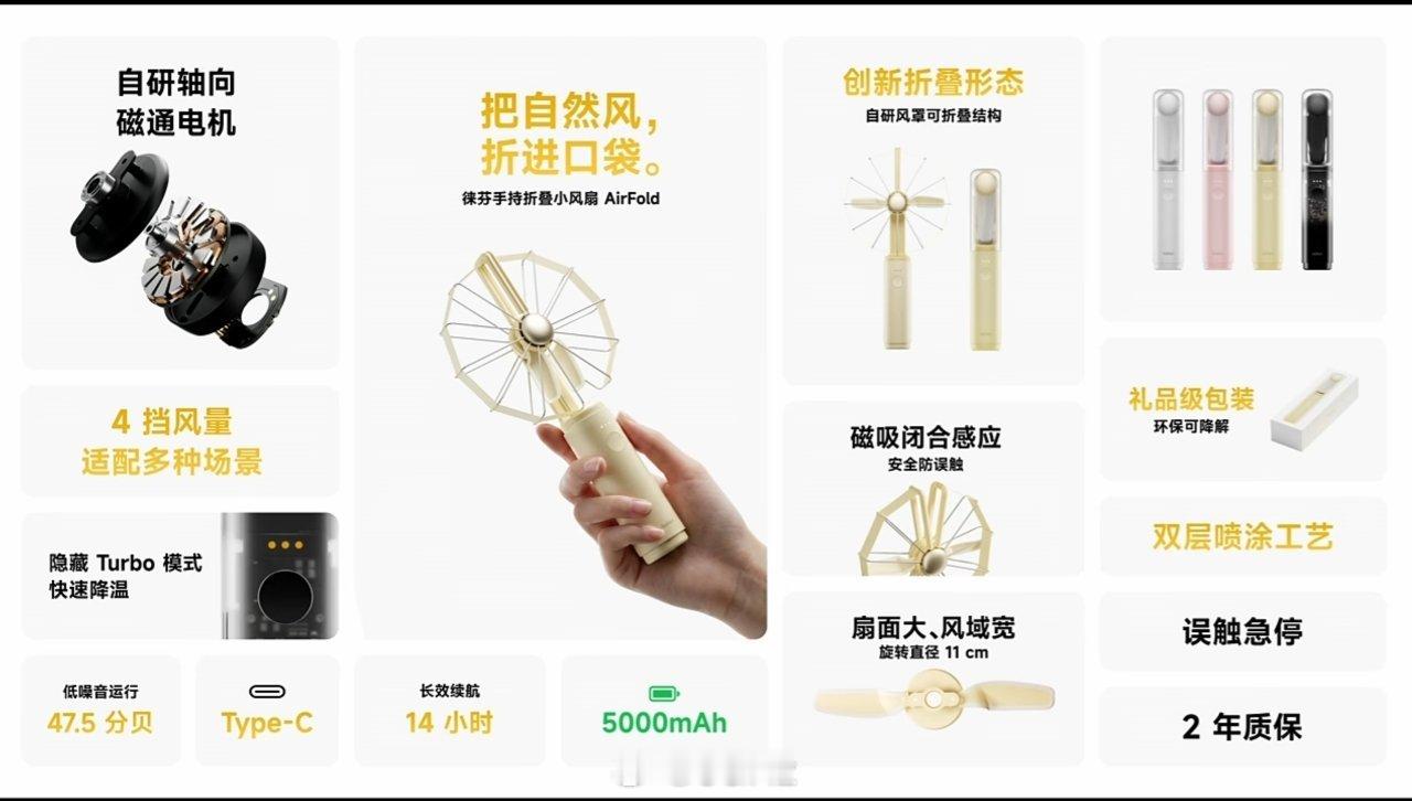 我靠！徕芬电风扇的风罩居然是折叠的！国产厂商这两年很难得见到的全球首创设计