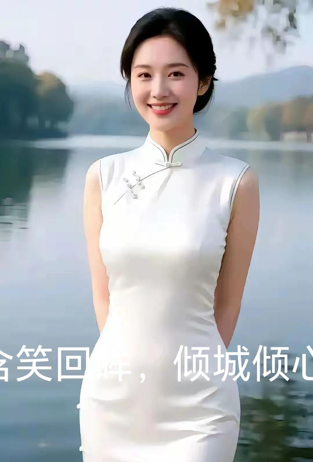 这才叫最漂亮的美女，这身材，这明眸皓齿，世间万物唯有如此。人見笑回眸，花见笑开颜