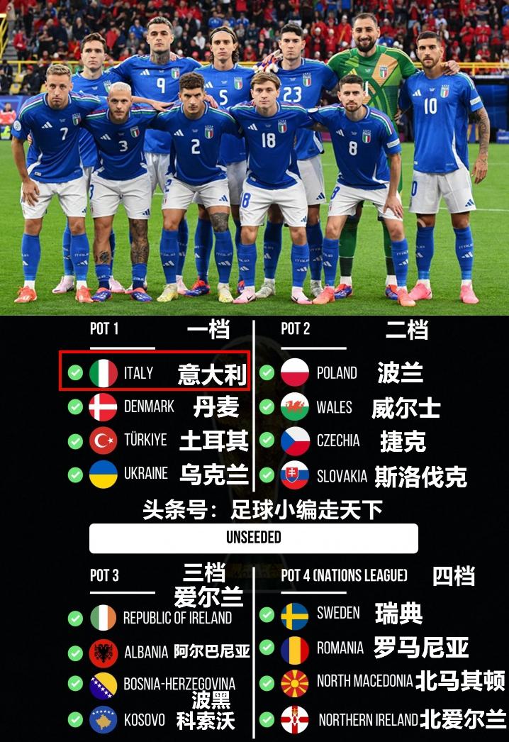 真为意大利捏了一把汗，这出线概率和咱国足有得一拼。4档都没有稳赢的，就不要说2档