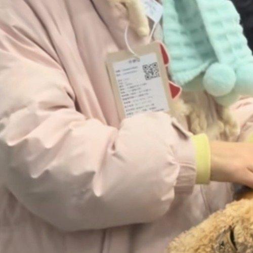 最近网上有个事儿挺热闹——有网友在漠河拍到个穿粉色羽绒服的女生，衣服领口挂着个大