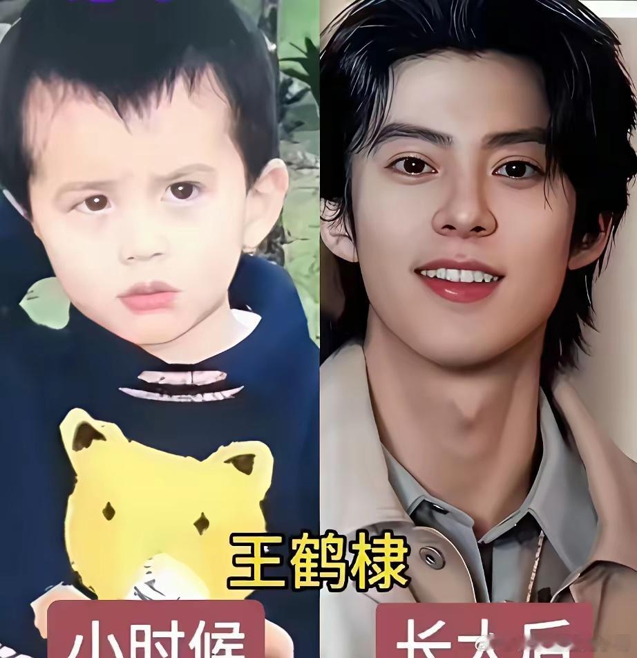 男星小时候VS长大后颜值反差！许凯、肖战、朱一龙、张凌赫今昔对比，谁才是逆袭天花