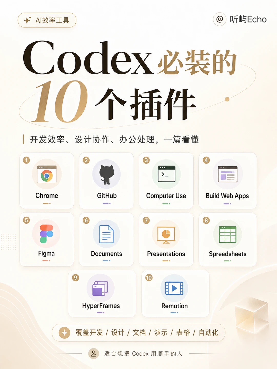 Codex最值得装的10个插件！建议收藏！