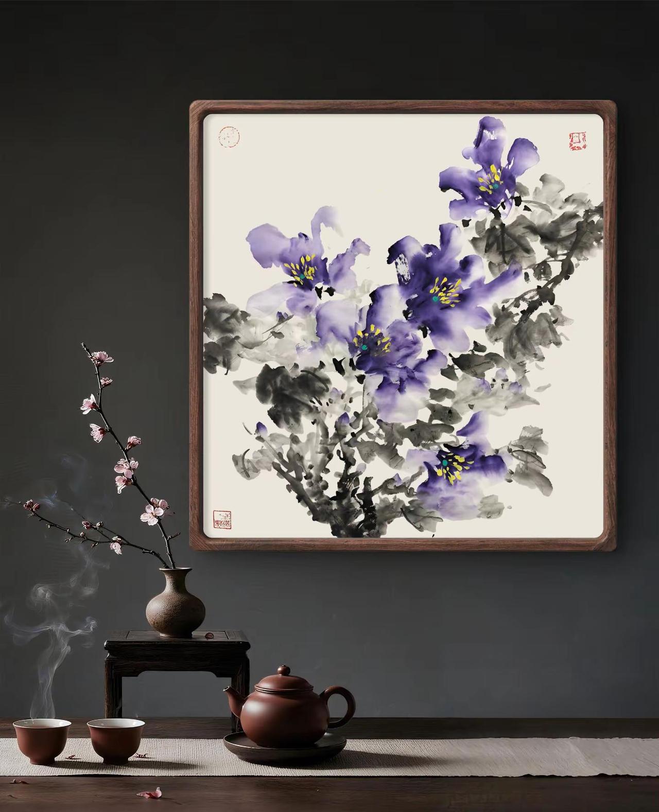 花鸟画写意花鸟国画